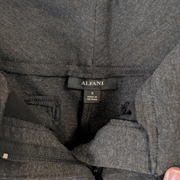 Alfani Women's stretchy charcoal pants, size 8 - Picture 5 of 7